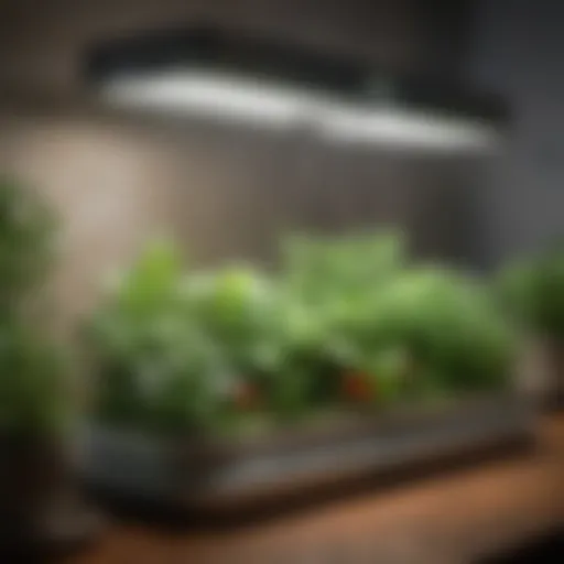 A variety of Aerogarden models on display
