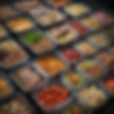 Diverse Meal Prep Container Options Variety of meal prep containers showcasing different materials and designs