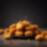 Juicy air-fried chicken nuggets with a crispy exterior