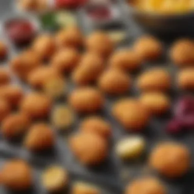 Selection of fresh ingredients for chicken nuggets