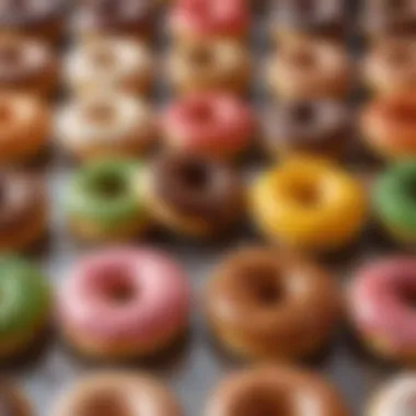 Assortment of Walmart Donuts Delicious assortment of Walmart donuts on display