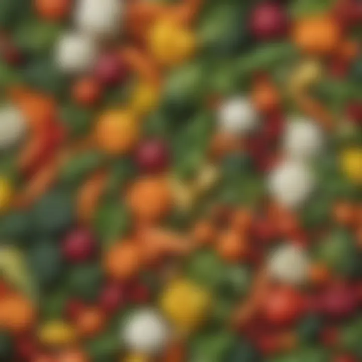 Assorted frozen vegetables in vibrant colors