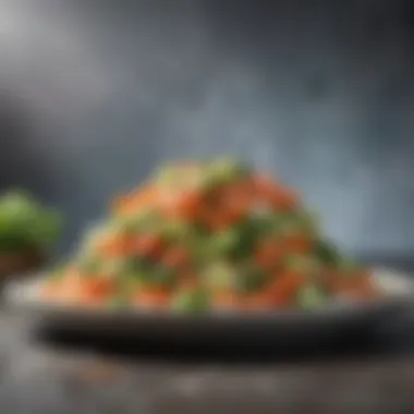 Balanced meal featuring frozen vegetables