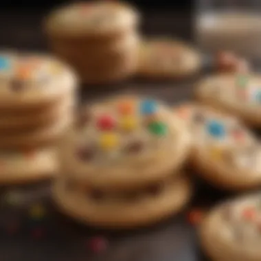 Flavored Cookies A variety of cookies with unique flavors and decorations