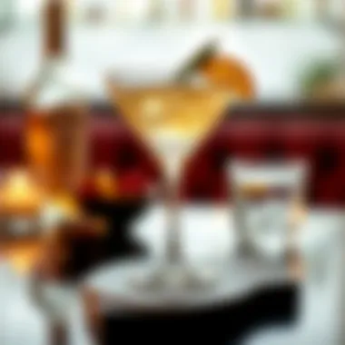 Elegant Malibu Cocktail Presentation Elegant presentation of a Malibu cocktail