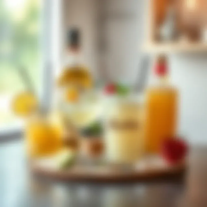 Creative Mixers and Garnishes for Malibu Selection of mixers and garnishes for Malibu rum