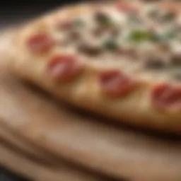 Close-up of perfectly fermented pizza dough