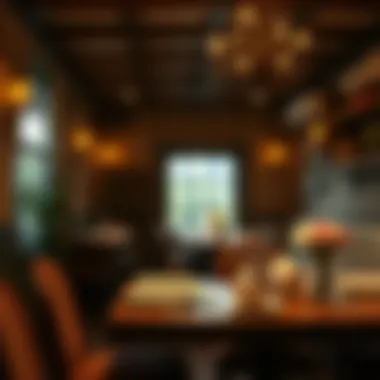 Cozy family restaurant ambiance