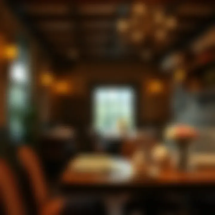 Cozy family restaurant ambiance