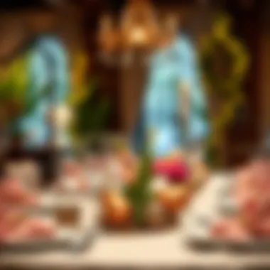 Festive table decor for celebrating Easter