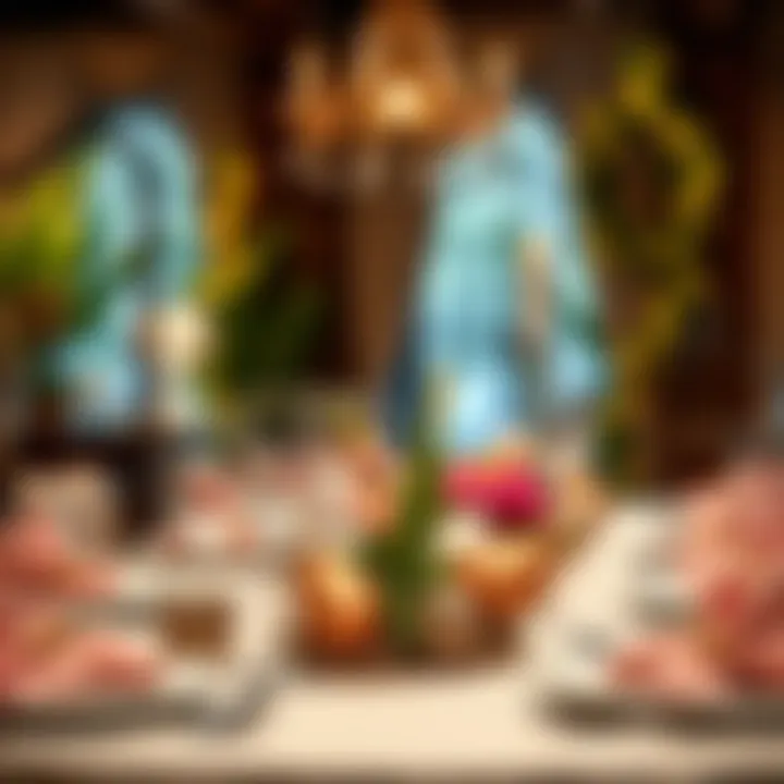 Festive table decor for celebrating Easter