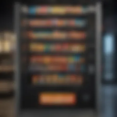 Healthy Snack Options in a Vending Machine Healthy snack options in a vending machine