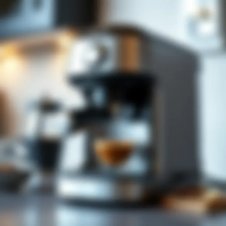 Sleek Design of the Breville Mini Espresso Machine Breville Mini Espresso Machine showcasing sleek design