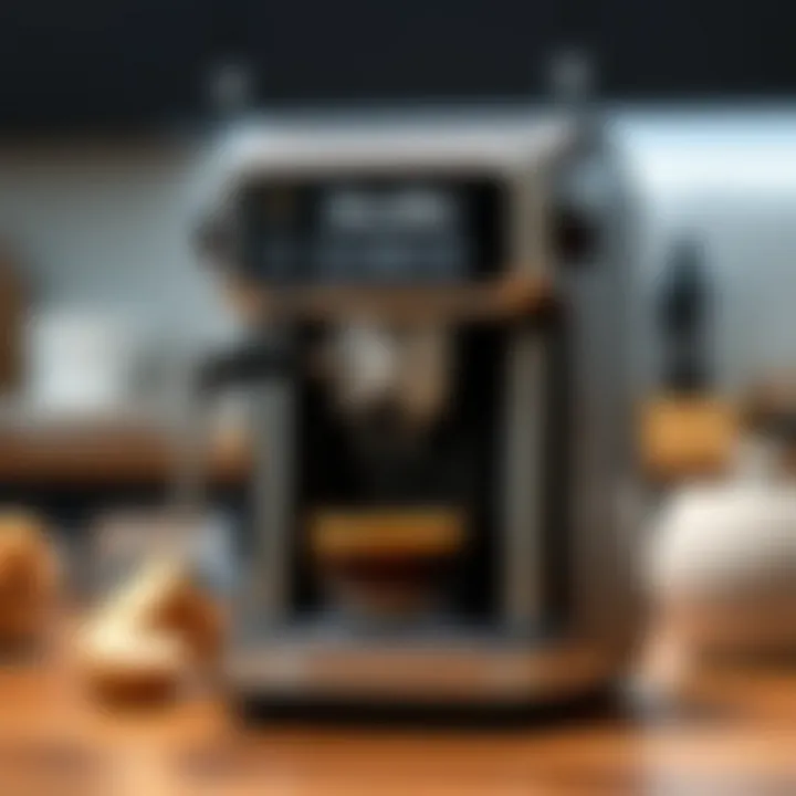 User-Friendly Interface of the Breville Mini User-friendly interface of the espresso machine