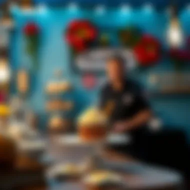 The Ambiance: Where Baking Dreams Come Alive A vibrant set showcasing the ambiance of the show