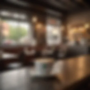 Cafe Environment with Coffee and Gift Card Relaxing cafe environment with a coffee and gift card
