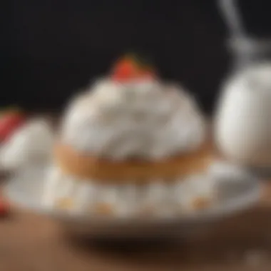 Versatile Culinary Applications of Whipped Cream An array of dishes topped with canned whip cream to showcase its versatility.