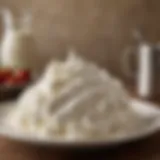 A historical representation of whipped cream usage in traditional desserts.