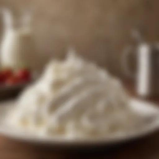 A historical representation of whipped cream usage in traditional desserts.