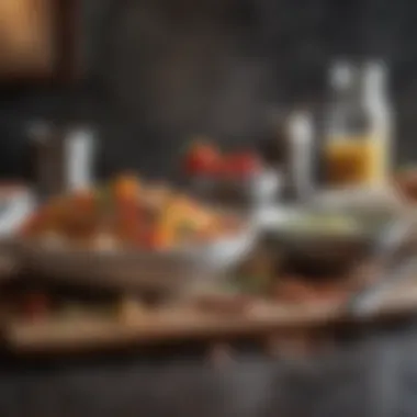 Fresh ingredients sourced for meal preparation