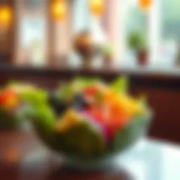 Vibrant plant-based bowl filled with fresh ingredients