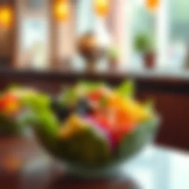 Vibrant plant-based bowl filled with fresh ingredients