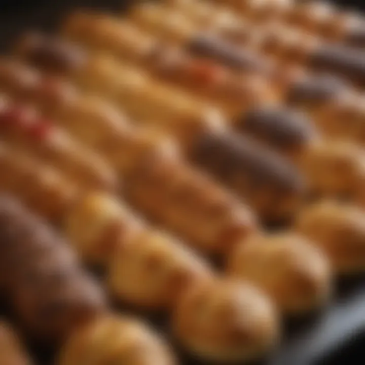 A beautifully arranged display of signature pastries at Collins Bakery.