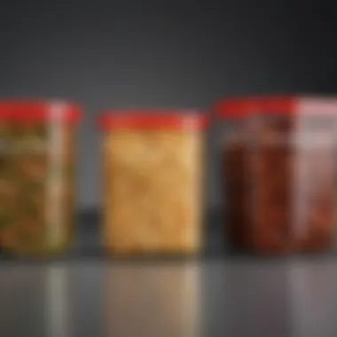 Impact on Freshness: Airtight vs. Non-Airtight Containers A comparison of airtight versus non-airtight containers highlighting freshness