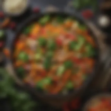 Colorful Array of Stir Fry Vegetables Vibrant assortment of fresh stir fry vegetables