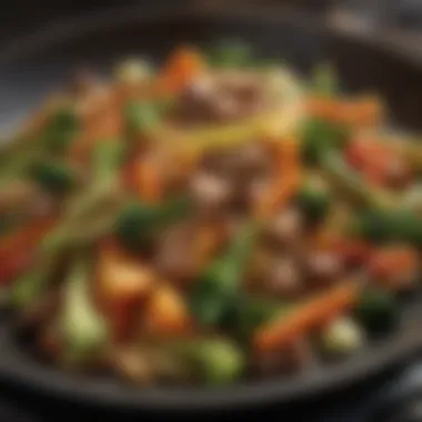 Flavor profiles of different stir fry vegetables