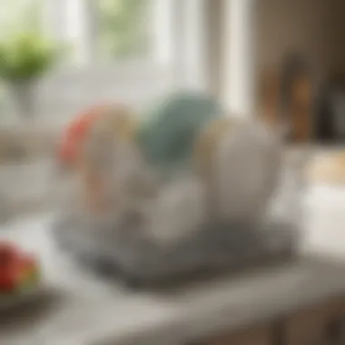Space-Saving Collapsible Dish Rack Collapsible dish rack perfect for compact spaces