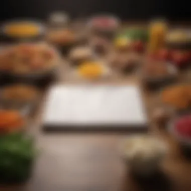 Visualizing Your Food Budget A visually appealing budget worksheet illustrating food expenses.