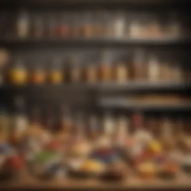 Essentials for Effective Meal Planning An organized pantry showcasing a variety of staples for meal planning.