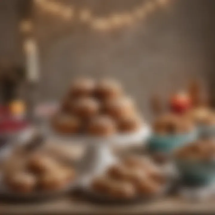 A selection of gluten-free baked goods displayed on a festive table