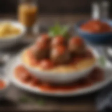 Presentation Ideas for an Impressive Meatball Meal A beautifully plated meatball dish