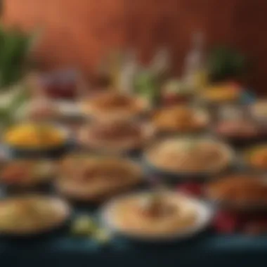 Traditional Mexican Cuisine for Graduation A table filled with traditional Mexican dishes for a graduation feast