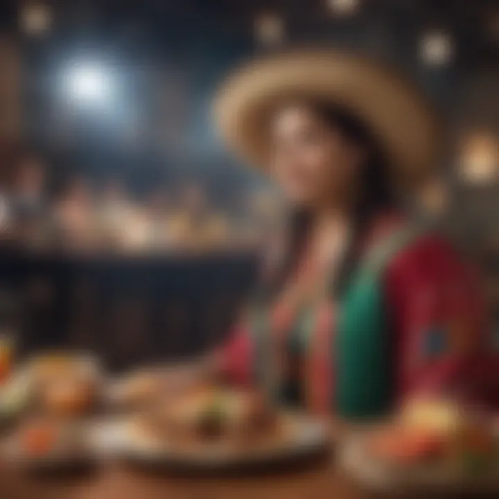 Live entertainment showcasing Mexican culture during a graduation event