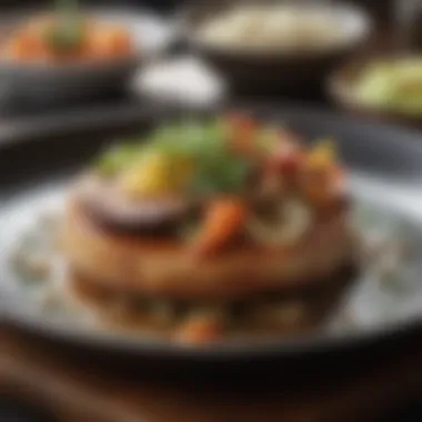 Artfully presented dish from an acclaimed Denver restaurant highlighting local ingredients.