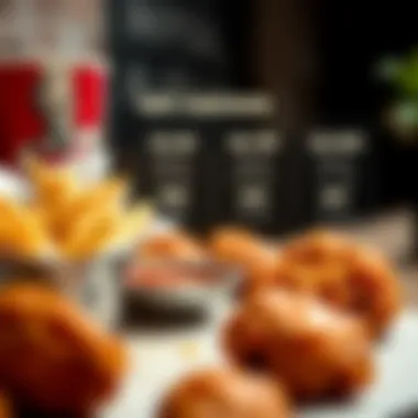 Nutritional Insights of KFC Delicacies Infographic displaying nutritional values of KFC chicken