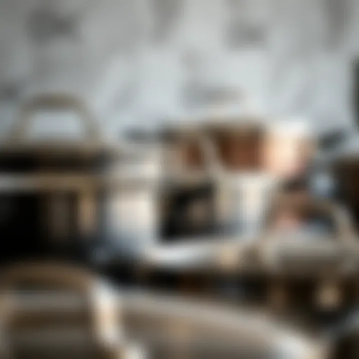 D&W Cookware Materials Close-up of D&W cookware materials emphasizing durability