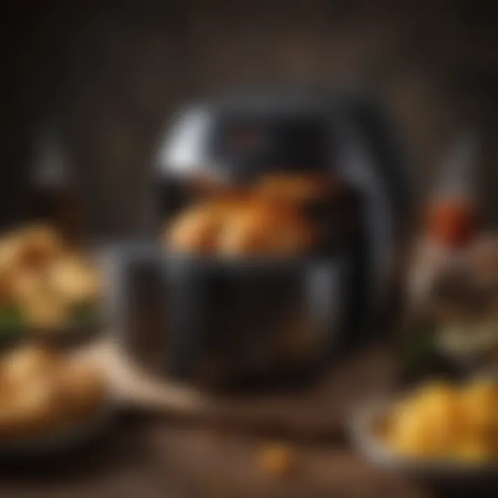 Air fryer showcasing a delicious meal