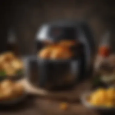 A Savory Air Fryer Delight Air fryer showcasing a delicious meal