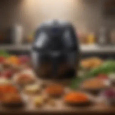 Vibrant Ingredients for Flavorful Meals Fresh ingredients ready for air frying