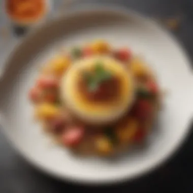 Artfully Plated Nourishment A beautifully plated meal featuring grains and seasonal produce.