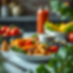 Nutrient-rich plate filled with diabetic-friendly foods