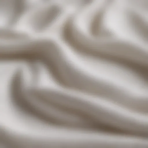 A close-up view of a fabric with a white out stain