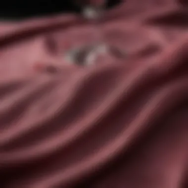 Close-up of Wine-Stained Fabric A close-up of a wine-stained fabric with cleaning supplies nearby