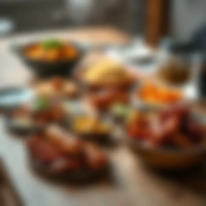 Versatile Meals from Electric Lunch Cooker A variety of delicious meals prepared using an electric lunch cooker, highlighting its versatility.