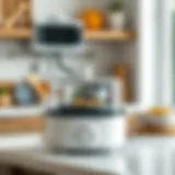 A sleek electric lunch cooker on a kitchen counter, showcasing its modern design.