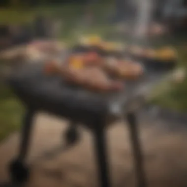 Essential Charcoal Grill Accessories An array of accessories for charcoal grilling including tools and fuel.